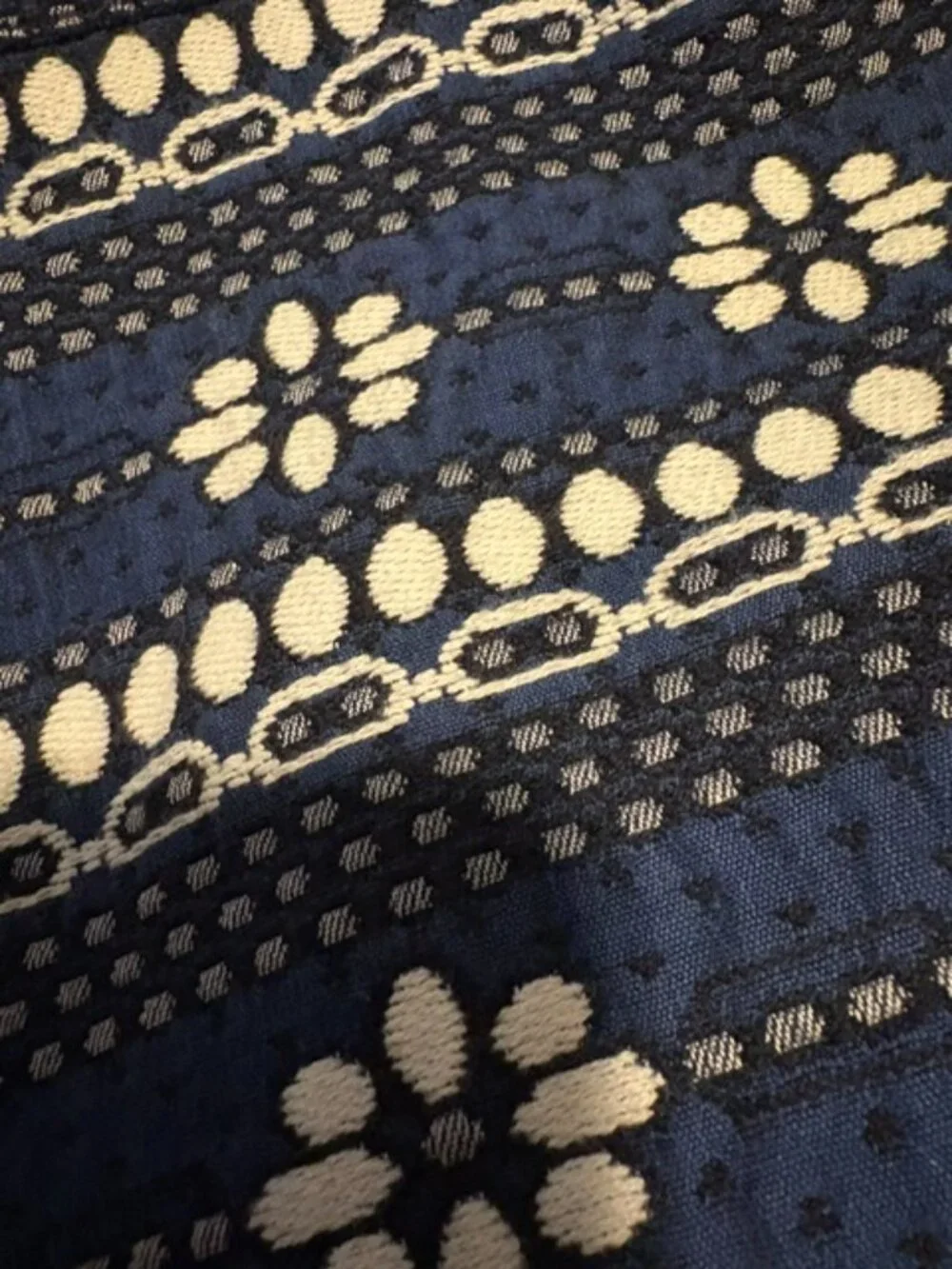 J.Crew Women’s Floral Pattern Mini Skirt Navy Blue White Size 4